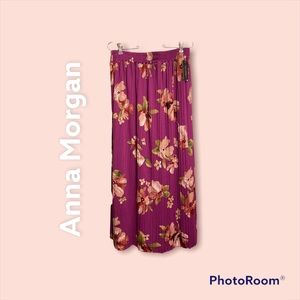 Floral Print Broom Skirt